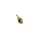 10K Gold Hand Evil Eye Pendant New
