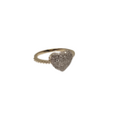 Sweetheart Sparkle : Bague en or jaune 14K avec diamants naturels de 0,25ct