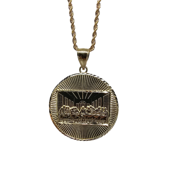 Rope chain 2.5mm+ Last Supper 10k gold