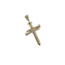 Cross Nail Pendant in 10k Gold
