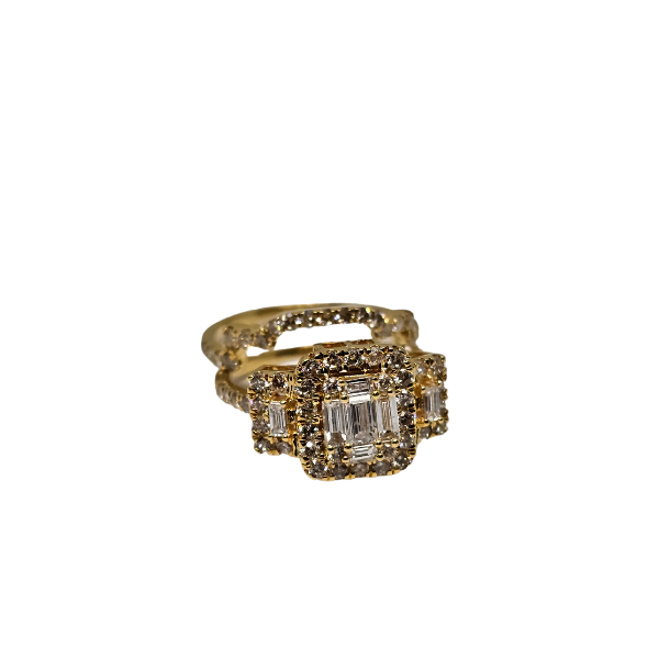 10k engagement ring 1.65ct  diamonds