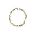 10K 4mm Luna Bracelet  Yellow Gold