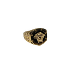 10k Greek design Gold Ring Meduse Head