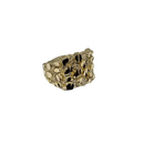 10k Gold Nugget  Men Ring New
