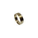 Bague pour homme en or jaune 10K avec bord poli