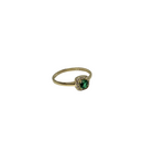 10k Gold round stone Ring