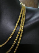 10k 4mm Franco chain Yellow Gold Full Solid