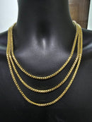 10k 4mm Franco chain Yellow Gold Full Solid