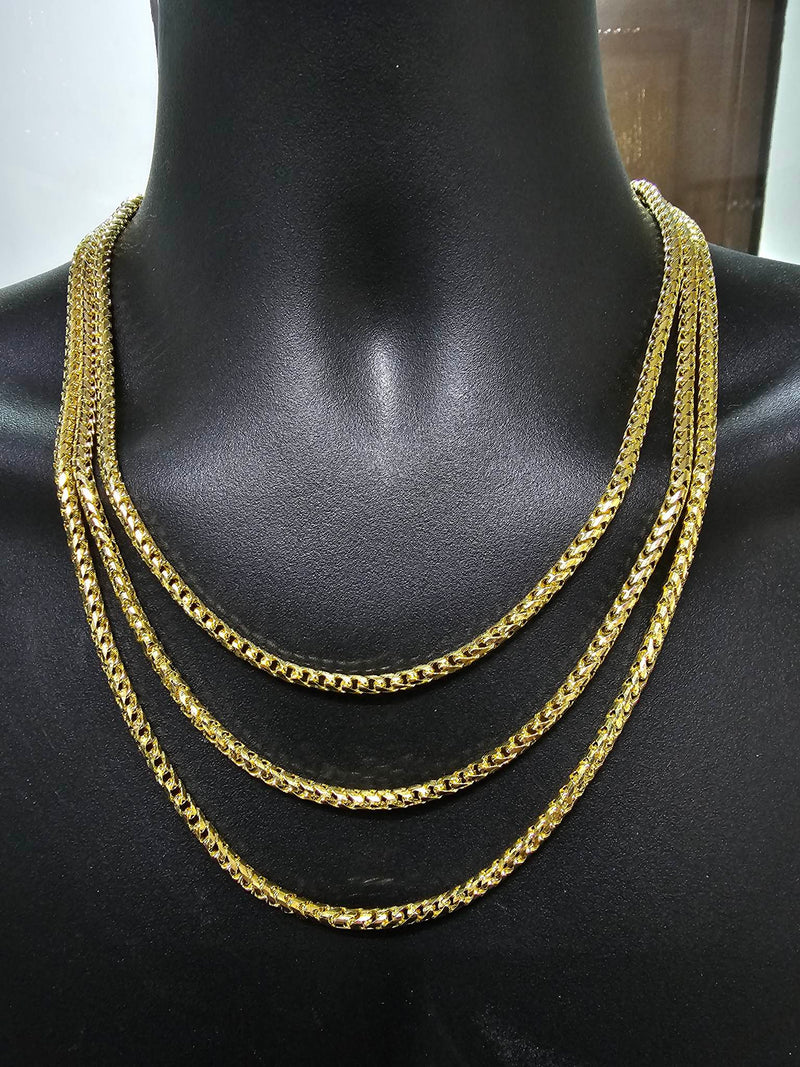 10k 4mm Franco chain Yellow Gold Full Solid