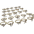 10k 0.15ct-0.25ct Letters Diamonds Rings