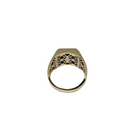 Taurus Strength: 10K Yellow Gold Men’s Ring with Zodiac Design