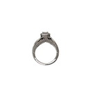 14k 1.51ct emerald Shape VS Diamonds Infinity Ring