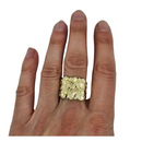 10k Gold Nugget  Men Ring New