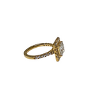 14k 3.11ct Princess cut Shape VS Diamonds