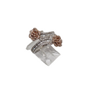14k Flower ring 0.70ct Diamonds