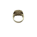 Golden Heritage: 10K Yellow Gold Men’s Ring with 50 Pesos Coin Design