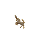 14k Horse Pendant  1.15ct Diamonds si  NEW