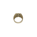Greek Legacy: 10K Gold Greek Design Comfort-Fit Men’s Ring