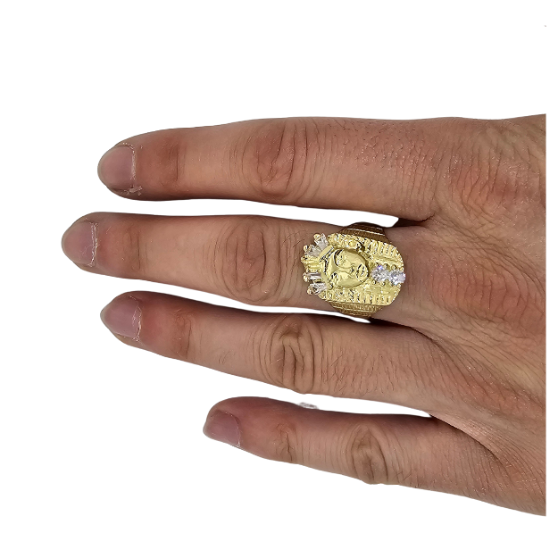 10k Gold American Indian  Ring