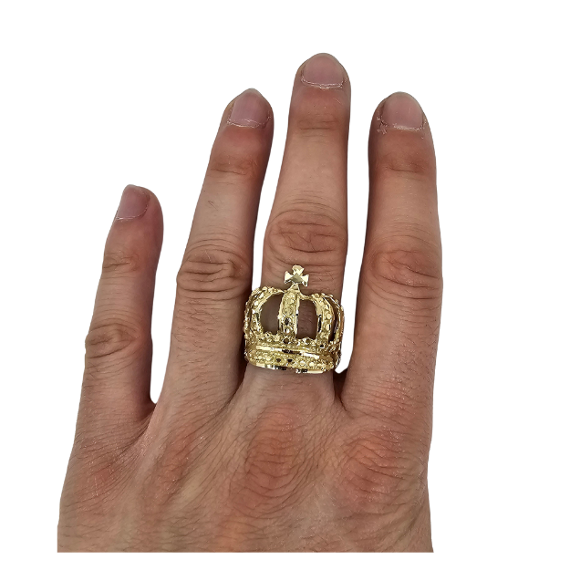 10k Gold Crown Ring