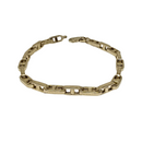 10k 5mm Bullet bracelet Greek design