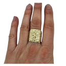 10k Gold Nugget Ring New