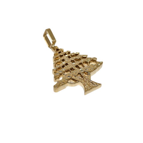 Tree Of Lebanon 10k Yellow Gold Solid