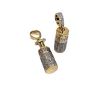 10k ASHS Pendant 0.90ct Diamonds meduse style