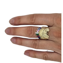 10K Gold American Indian  Ring New CAL-017