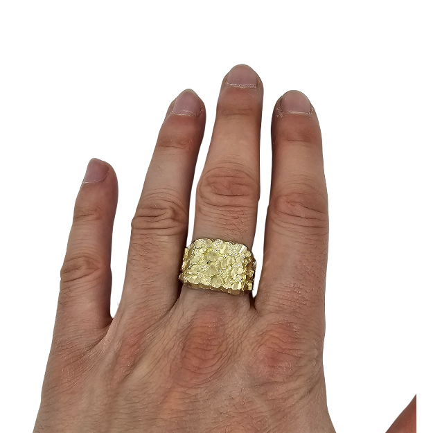 10k Gold Nugget Ring