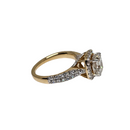 14k 3.08ct Cushion Shape VS Diamonds Ring