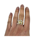 10k Gold Horse with zirconia stone Ring