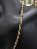 10k 5mm Bullet chain solid/full Greek Design