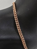 10k 8mm miami cuban link rose gold D cut