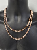 10k 6mm Miami Cuban Link rose Gold box lock