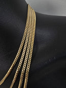 10k 3.5mm Miami cuban link Solid/Full Yellow Gold
