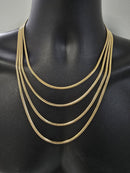 10k 3.5mm Miami cuban link Solid/Full Yellow Gold