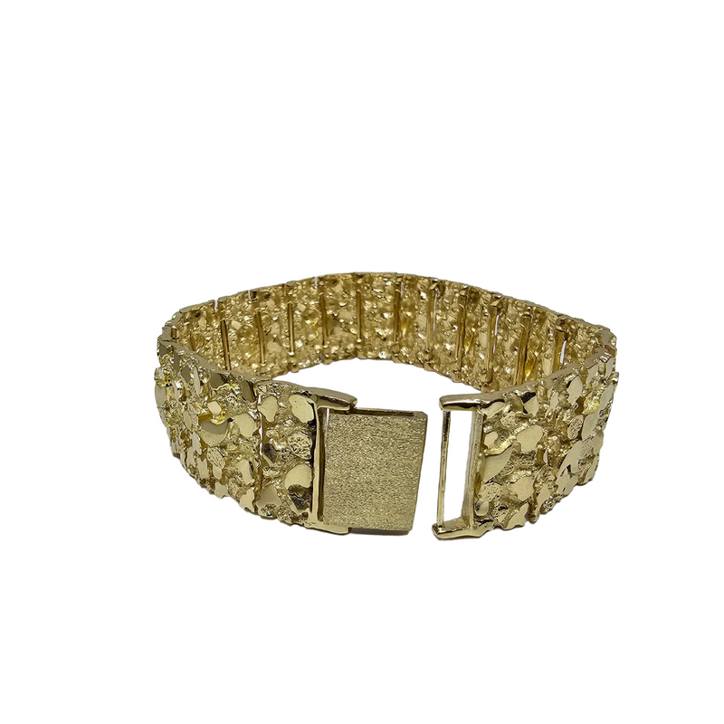 22mm 10k Jumbo Nugget Bracelet