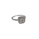 Edge of Elegance: 14K Gold Square Diamond Ring with 0.85ct Natural Diamonds