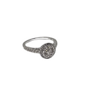 Éclat pur : Bague en or 14K avec diamant rond et 0,51ct de diamant naturel