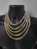 9MM 10k Yellow Gold Monaco Chain MCO15 CZS Lock