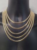 6mm 10k Monaco chain Yellow Gold