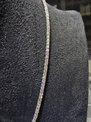 14k white gold  tennis chain 7.85ct diamonds vs