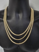 6mm 10k Yellow Gold Miami Cuban Link SOLID/FULL