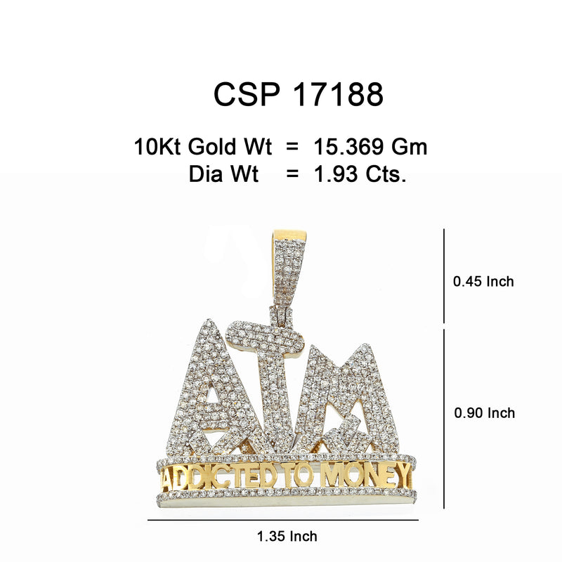 10k ATM  1.93ct of Diamonds