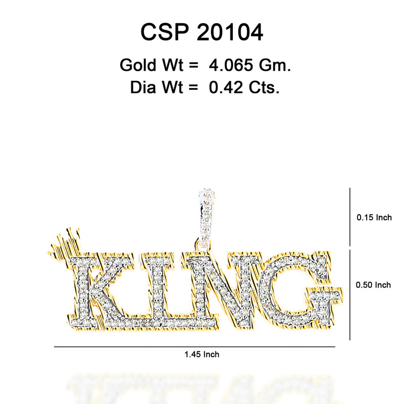 10k King  0.42ct of Diamonds