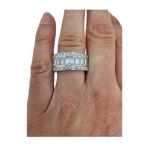 14k 9.85ct VS Diamonds Band Fully iced out