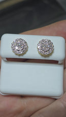 10k 0.90ct Diamond Stud Screw Back Earing