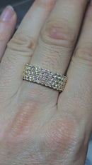 10k 2.74ct vs lab diamonds wedding bandx5