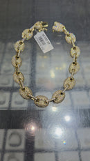 10k 10mm Gucci Puff 4.70ct diamonds solid/full